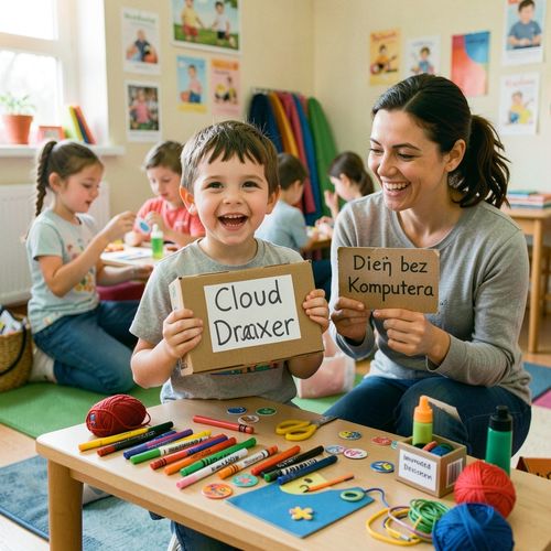 Dzień bez Komputera — Kreatywne i ruchowe popołudnie - Scenariusz Zajęć