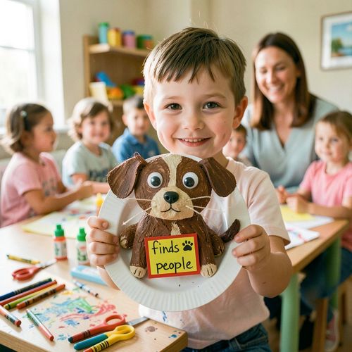 Międzynarodowy Dzień Psa Ratowniczego — papierowy psi przyjaciel - Scenariusz Zajęć