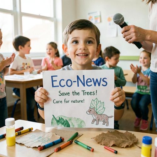 Eko‑gazetka: Małe wiadomości o naszej planecie (Światowy Dzień Wolności Prasy) - Scenariusz Zajęć