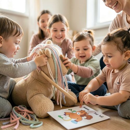 Dzień Konia — rytmiczne zabawy dla maluchów - Scenariusz Zajęć