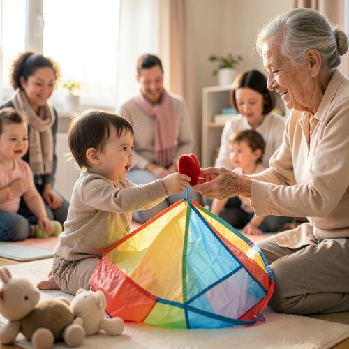 Dzień Solidarności Międzypokoleniowej — Ruchowe spotkanie maluszków - Scenariusz Zajęć