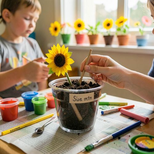 Międzynarodowy Dzień Partyzanckiego Sadzenia Słoneczników — Mały Ogrodnik i Budowniczy - Scenariusz Zajęć