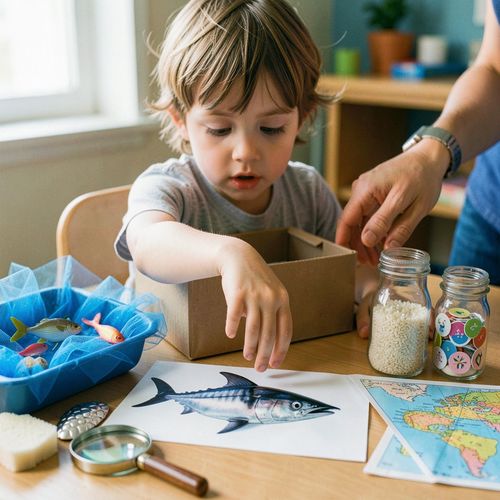 Światowy Dzień Tuńczyka — sensoryczna podróż do oceanu - Scenariusz Zajęć
