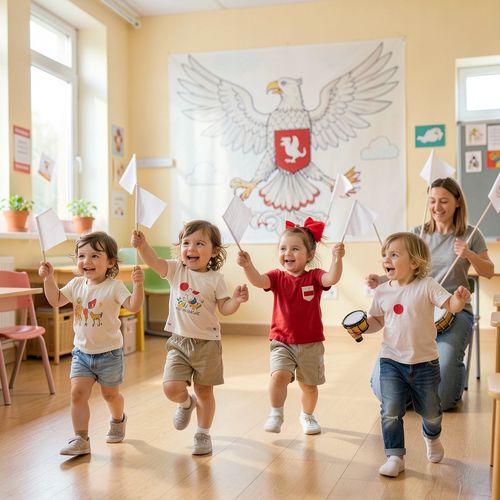 Święto Orła Białego — Mała Parada Ritmiczna - Scenariusz Zajęć