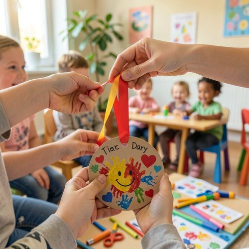 Kolorowe medale na Dzień Dziecka - Scenariusz Zajęć