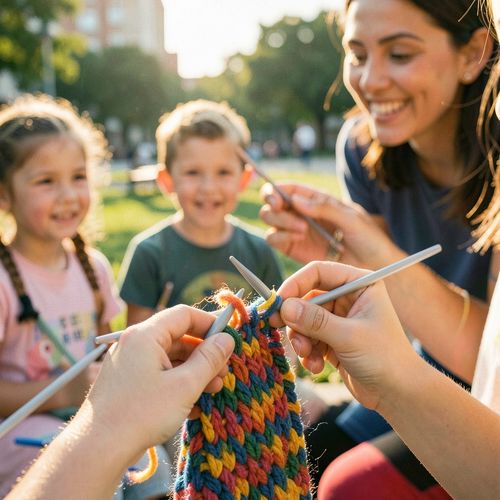 Światowy Dzień Robienia na Drutach w Miejscach Publicznych - Scenariusz Zajęć