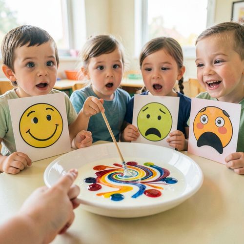 Dzień Emoji — „Magiczne mleko” emocji - Scenariusz Zajęć