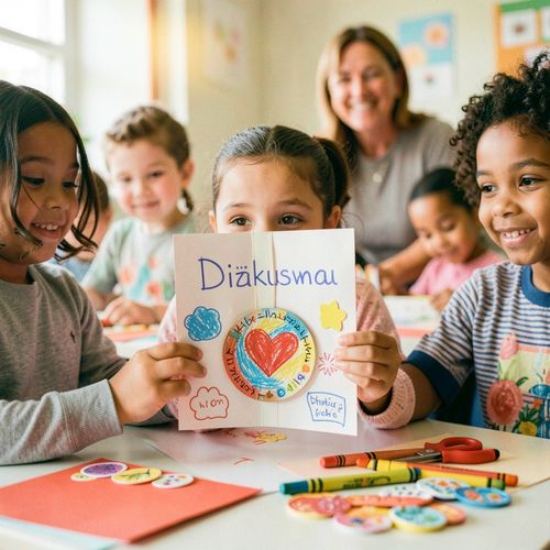 Kartka i medal dla Pracownika Opieki nad Osobami Starszymi - Scenariusz Zajęć