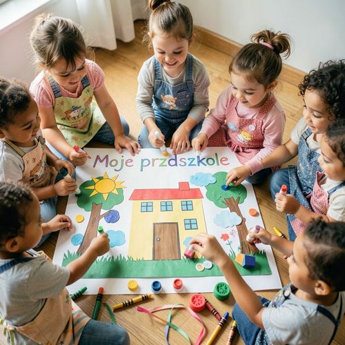 Moje przedszkole — kolorowy kolaż - Scenariusz Zajęć