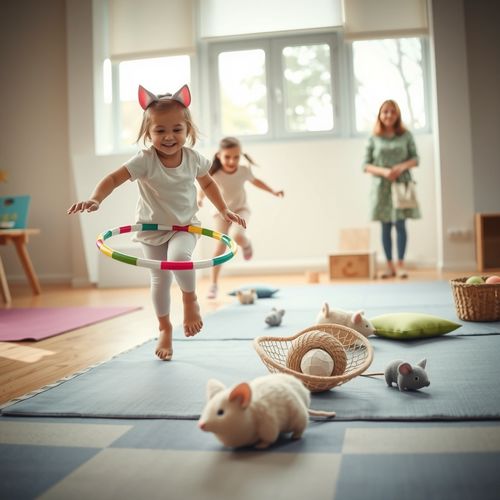 Dzień Kota — zabawy ruchowe - Scenariusz Zajęć