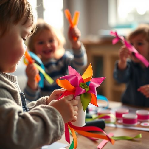 Dzień Wiatru — wiatraczki i wstążki - Scenariusz Zajęć