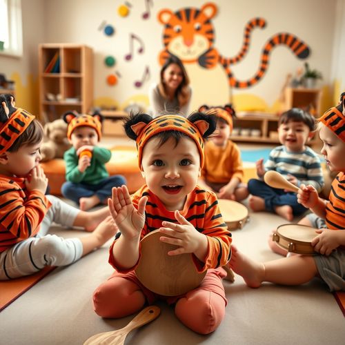 Dzień Tygrysa — rytmiczne spotkanie dla 2–3 latków - Scenariusz Zajęć