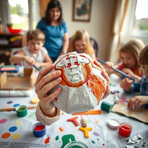 Dzień Piłkarza — tworzymy piłkę z papieru i farb - Scenariusz Zajęć