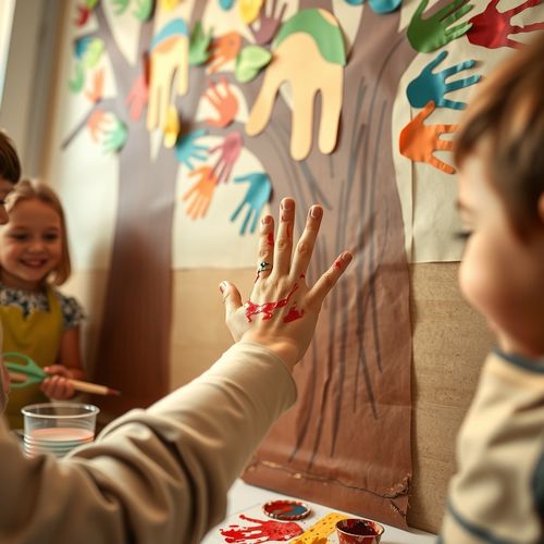 Kolorowe drzewko przyjaźni – plastyczne powitanie w nowym roku - Scenariusz Zajęć