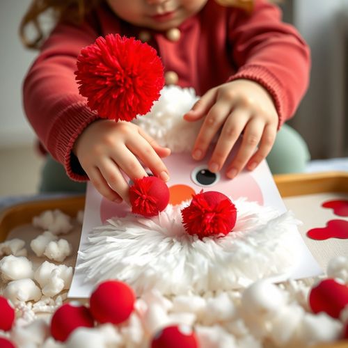 Mikołajkowe portrety i sensoryczne „śniegowe” zabawy - Scenariusz Zajęć