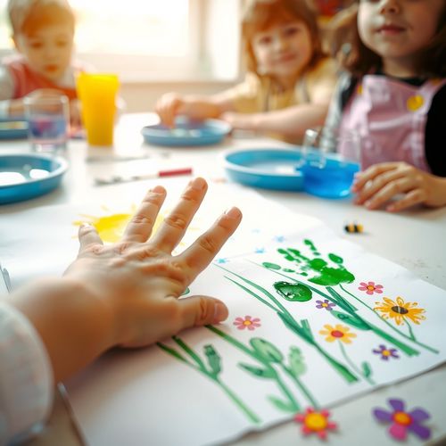 Pierwszy Dzień Lata — palcowe obrazy słonecznej łąki - Scenariusz Zajęć