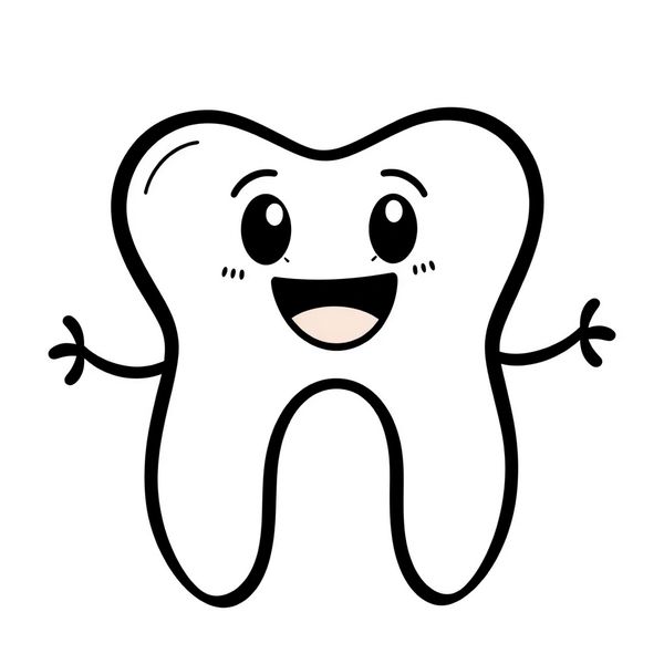 Szablon dużego zęba (do wydruku)