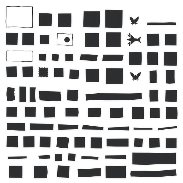 Szablon — kształty do mozaiki i paski do rwania