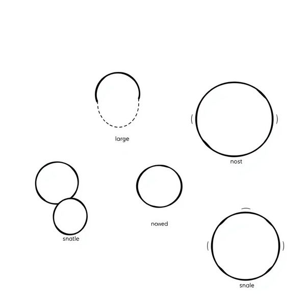 Szablon uszu i pyszczka (A4) — do wydruku