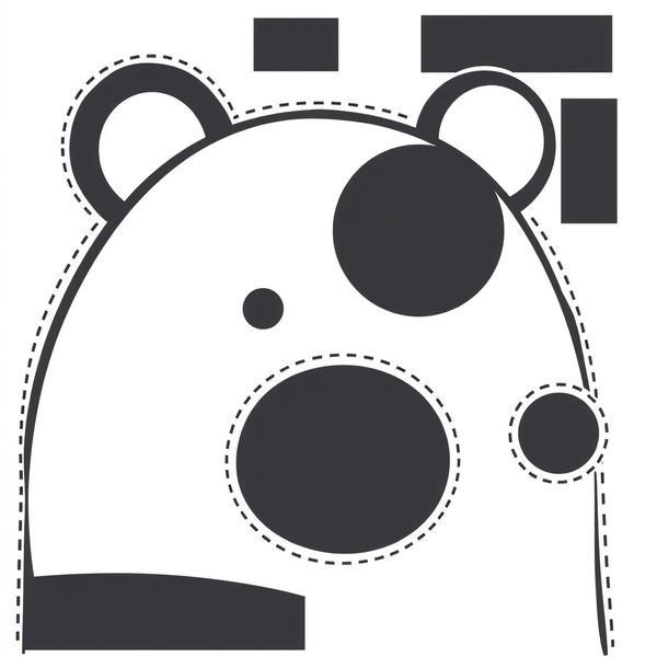 Szablon uszu i pyszczka (A4) — do wydruku