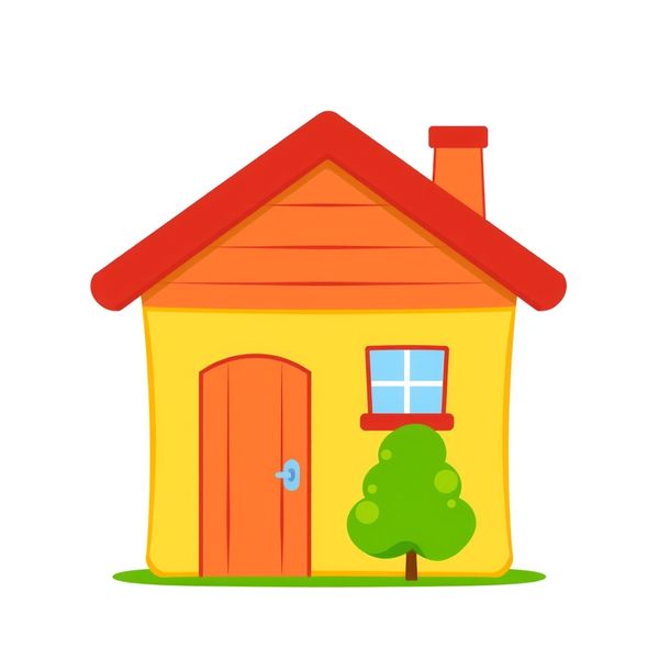 Duży obrazek — Domek (gotowy do pocięcia) - Materiały - Dzień Puzzli