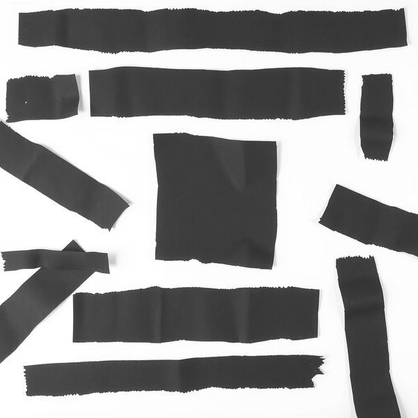 Obrazek: Fotorealistyczne paski czarnego papieru (tekstury) - Materiały - Dzień Zebry