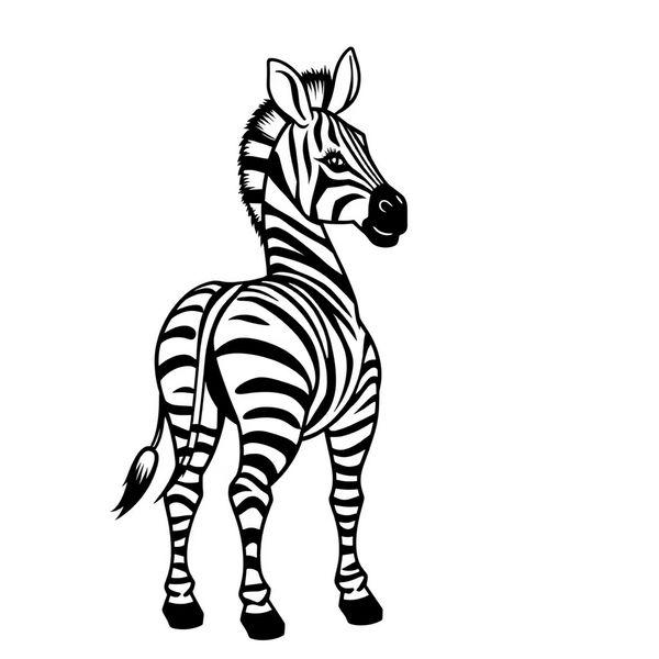 Szablon sylwetki zebry (do malowania) - Szablony - Dzień Zebry