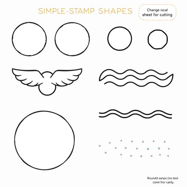 Arkusz stempelków i kształtów gąbkowych - Szablony - Dzień Gumowej Kaczki