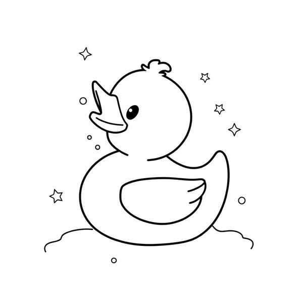 Kolorowanka: Prosta gumowa kaczka - Kolorowanki - Dzień Gumowej Kaczki