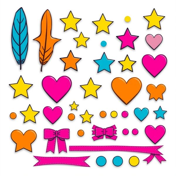 Arkusz elementów dekoracyjnych do wycięcia