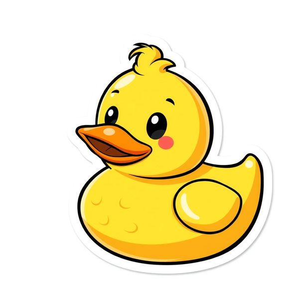 Szablon naklejki — mała kaczuszka - Szablony - Dzień Kaczki