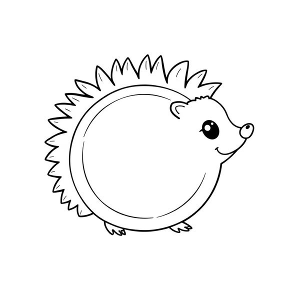 Kolorowanka — jeż