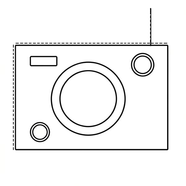 Szablon - prostokątne radio (karton) - Szablony - Dzień Radia