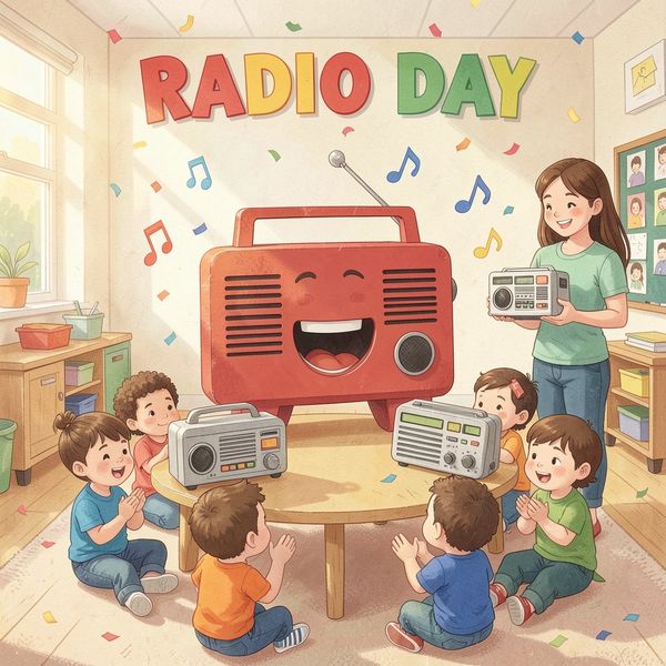 Plakat powitalny na Dzień Radia - Materiały - Dzień Radia