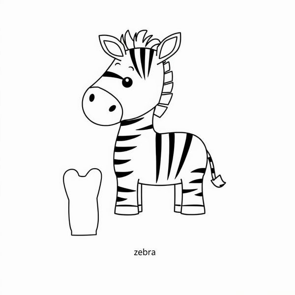 Szablony: głowa, uszy, nogi (do wydruku) - Szablony - Dzień Zebry