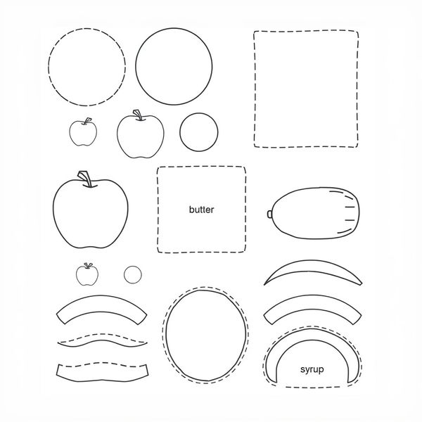 Szablony do wycięcia — dodatki do naleśnika - Szablony - Dzień Naleśnika