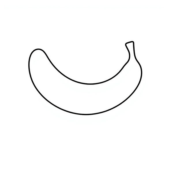 Szablon: Banan — kształt do wyklejanki - Szablony - Dzień Naleśnika