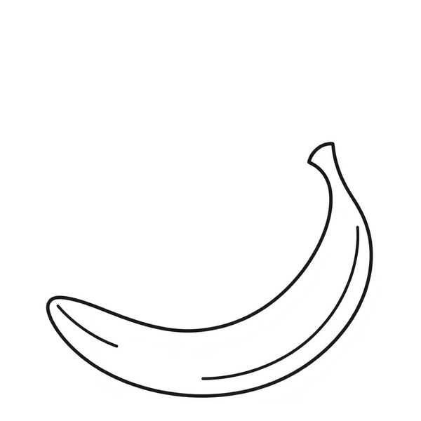 Szablon: Banan — kształt do wyklejanki - Szablony - Dzień Naleśnika