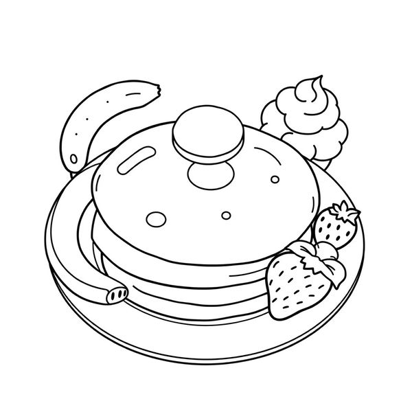 Kolorowanka: naleśnik do kolorowania - Kolorowanki - Dzień Naleśnika