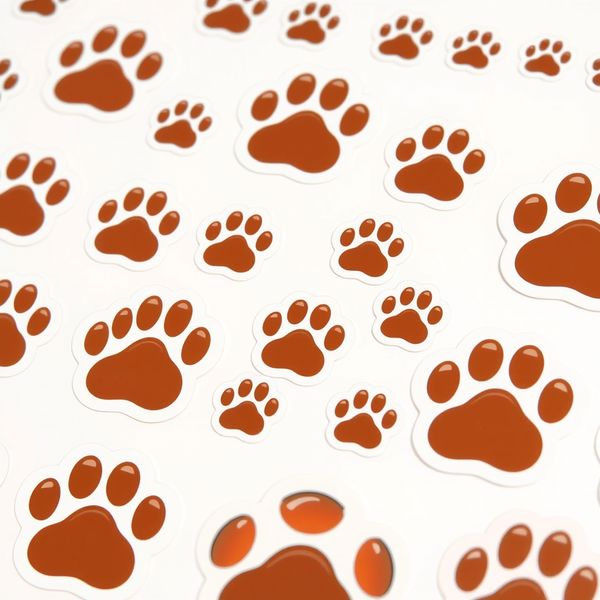 Arkusz naklejek: Łapki misia - Szablony - Dzień Niedźwiedzia