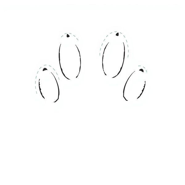 Szablon: Odcisk łapy niedźwiedzia - Szablony - Dzień Niedźwiedzia