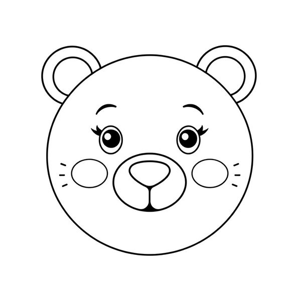 Kolorowanka — niedźwiadek z talerzyka - Kolorowanki - Dzień Niedźwiedzia