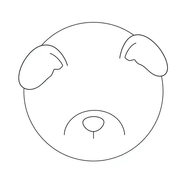 Szablony: talerzyk, uszka, pyszczek - Szablony - Dzień Niedźwiedzia