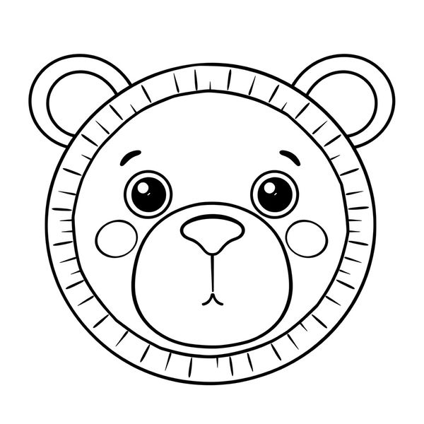 Kolorowanka — kontury misia