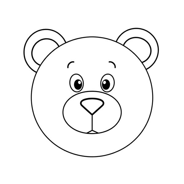 Kolorowanka — kontury misia