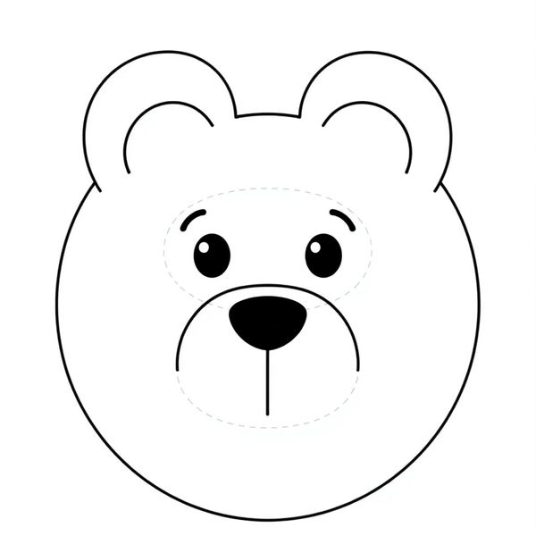 Szablony elementów misia