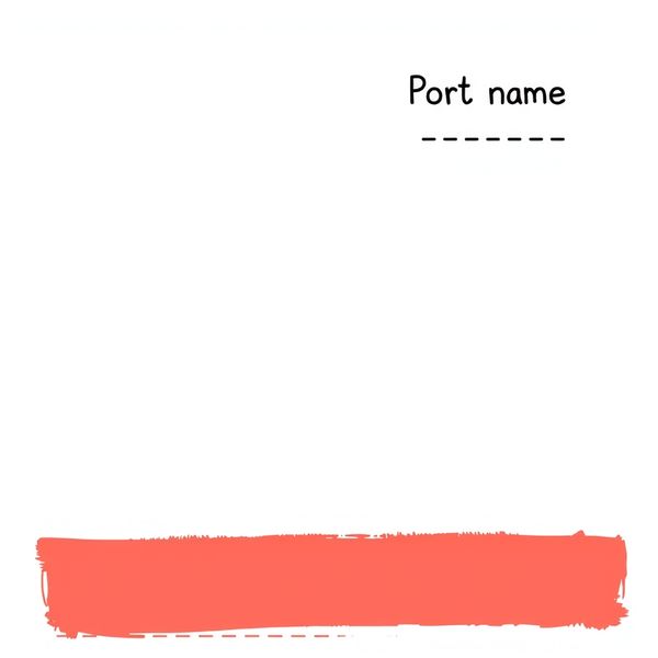 Szablon kartki A4 — miejsce na czerwony pasek