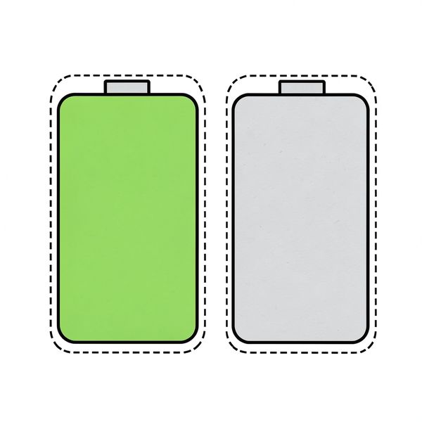 Szablony dużych papierowych baterii (zielona i szara) - Szablony - Dzień Baterii