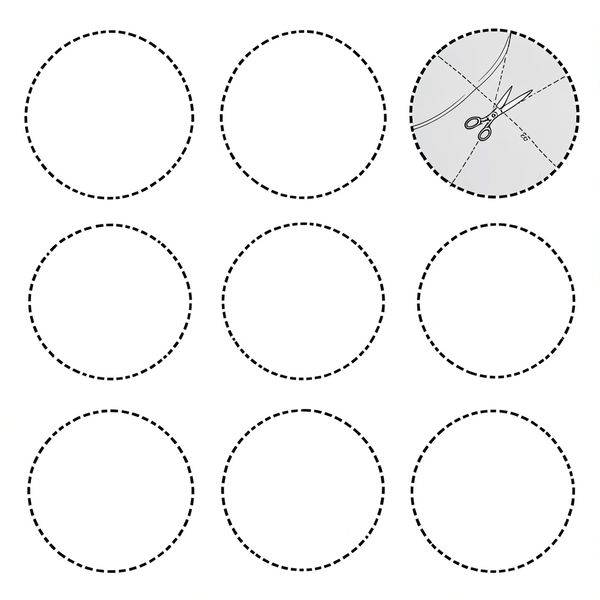 Arkusz szablonów — kółka Plutona - Szablony - Dzień Plutona