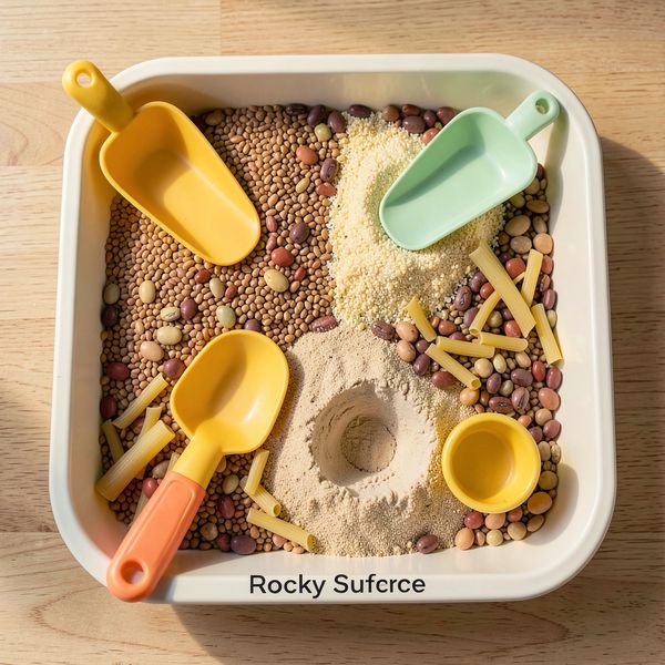 Stacja B — Kamienista powierzchnia (taca sensoryczna) - Materiały - Dzień Plutona